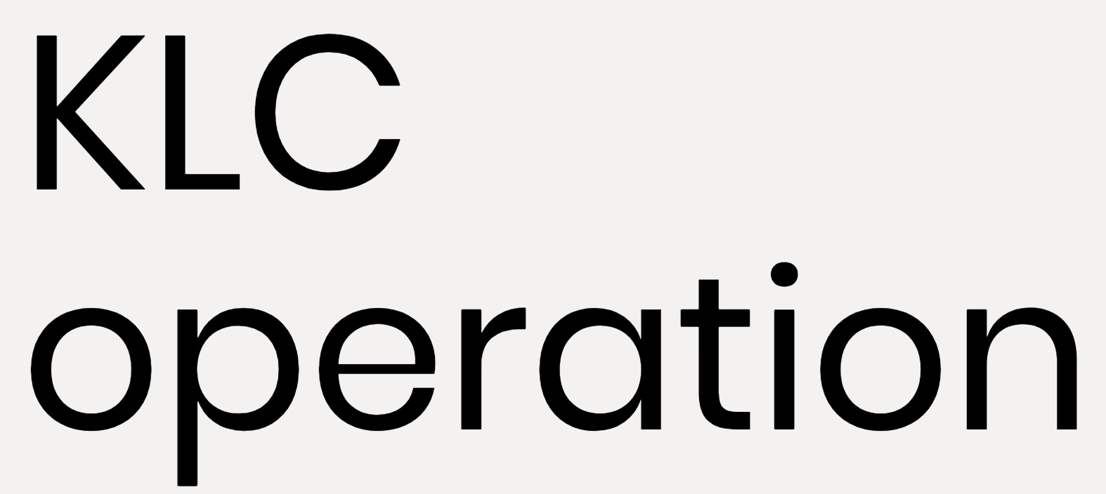 KLC operation